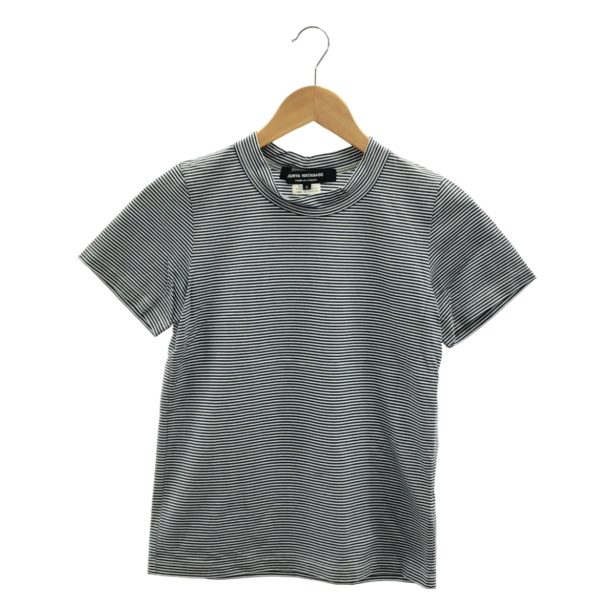 JUNYA WATANABE COMME des GARCONS / ジュンヤワタナベ | 2019SS | コットン ハイネック ボーダー カットソー | S | レディース