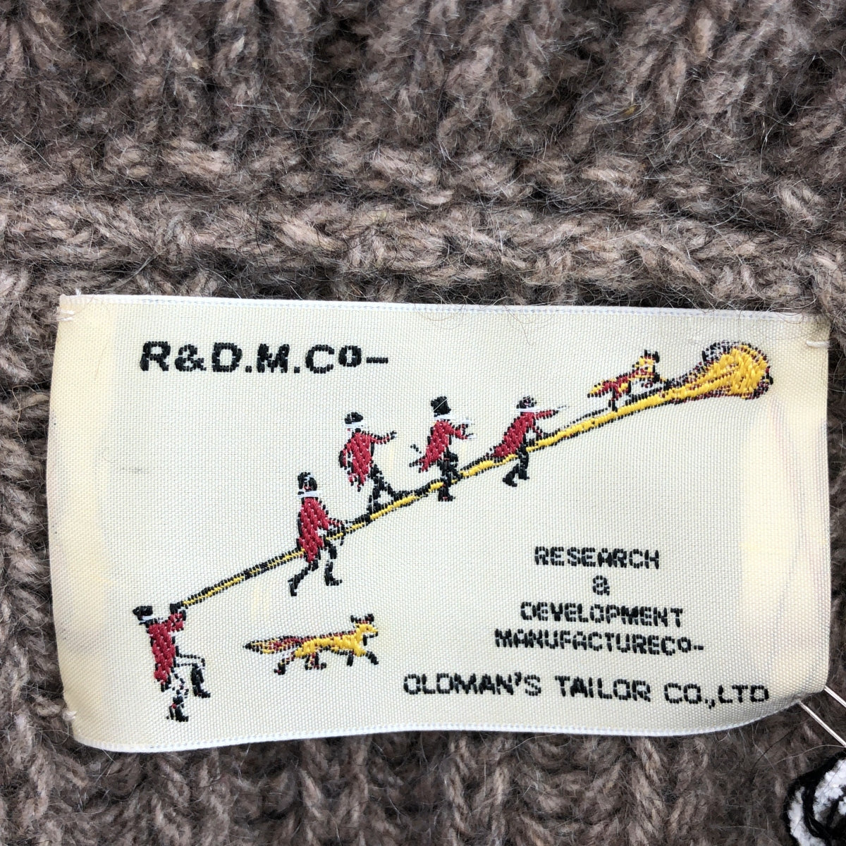 R&amp;D.M.Co / 올드 맨즈 재단사 | 병목 캐시미어 니트 판초 | F | 여성