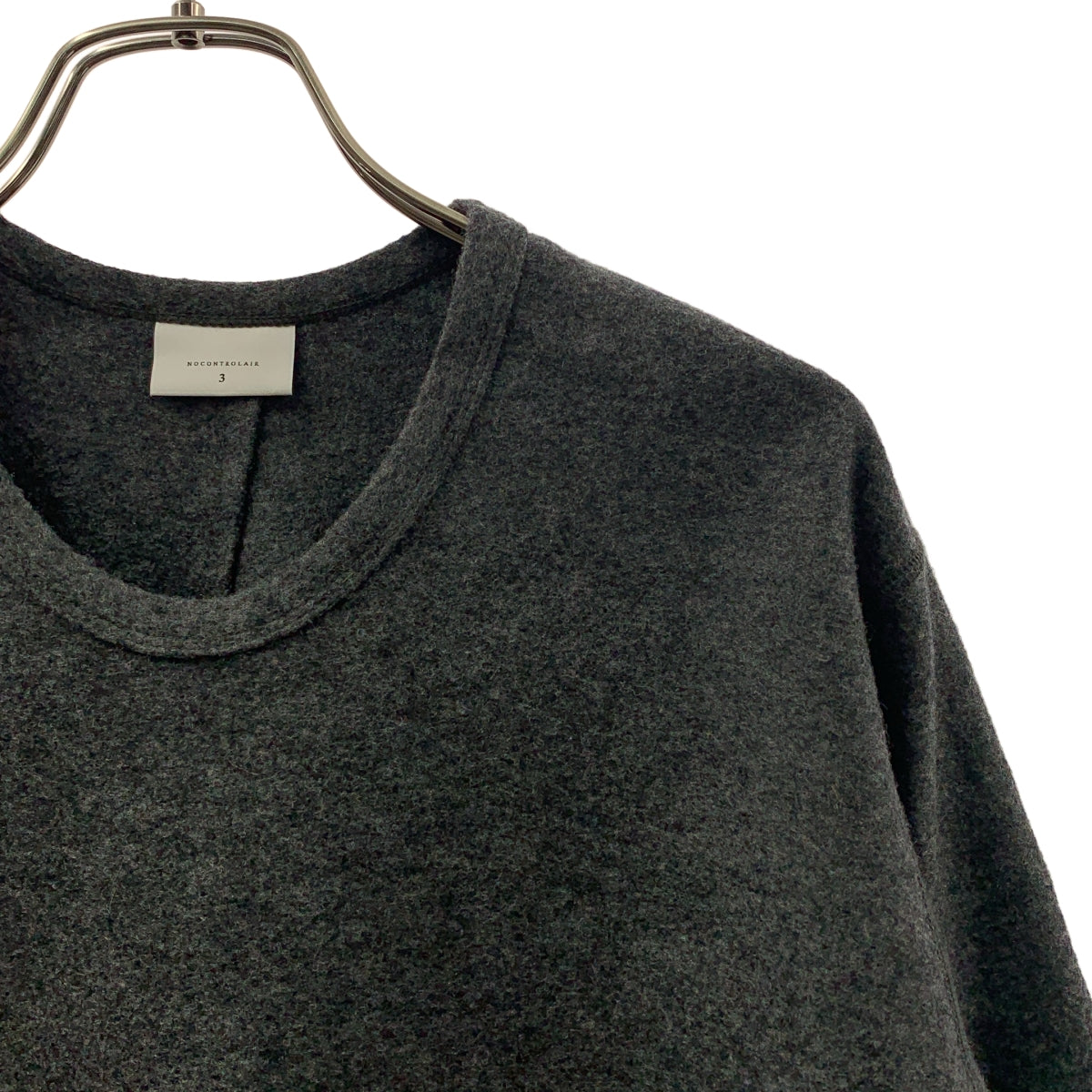 NO CONTROL AIR / ノーコントロールエア | リングウールニットメルトンクルーネックプルオーバー | 3 | レディース