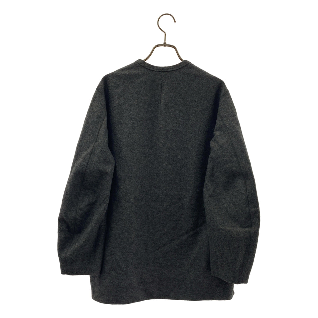 NO CONTROL AIR / 노컨트롤에어 | 링 울 니트 멜튼 크루넥 풀오버 | 3 | 여성