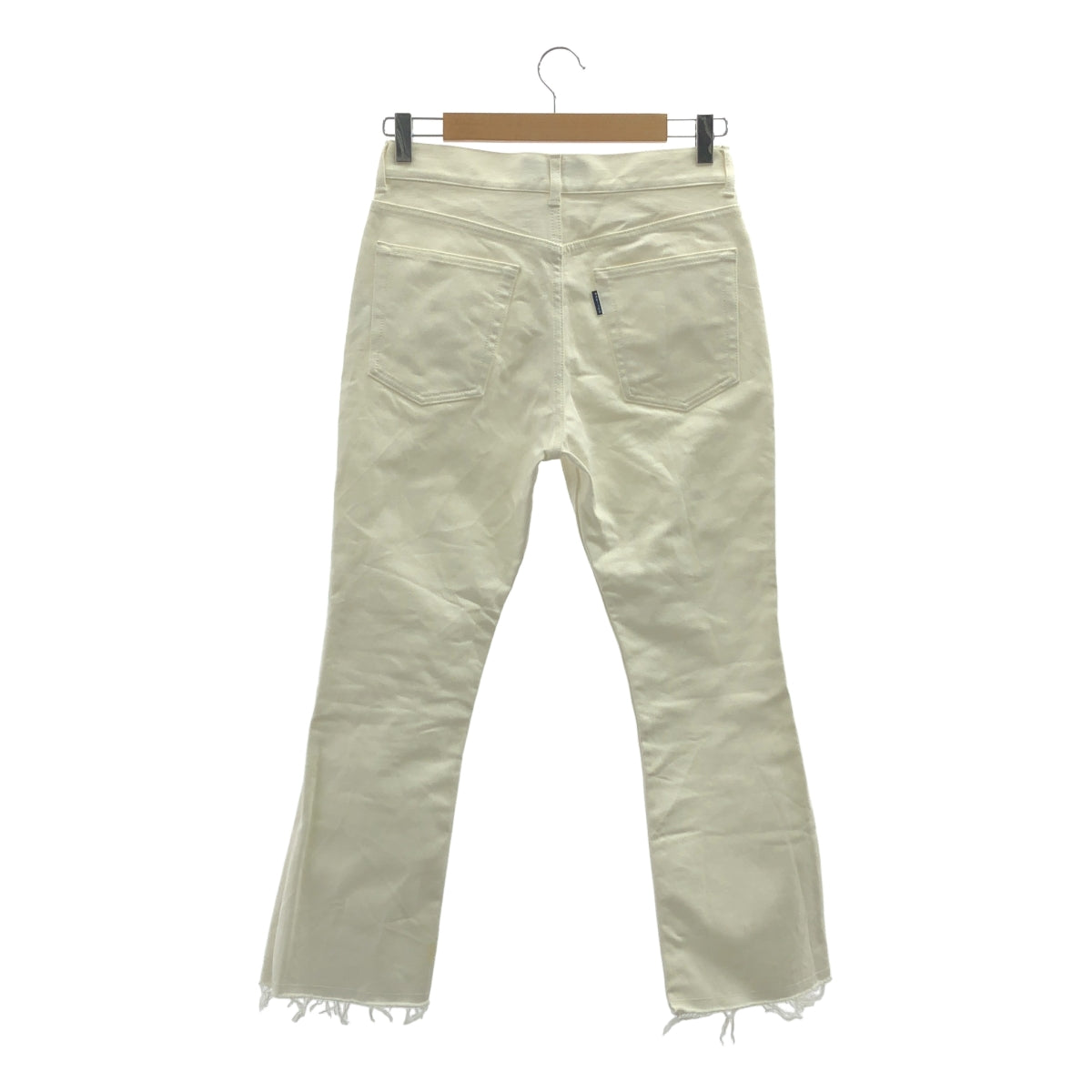 MADISON BLUE / マディソンブルー | HEM CUT SLIM FLARE DENIM フレア デニムパンツ | 02(M) | ホワイト | レディース
