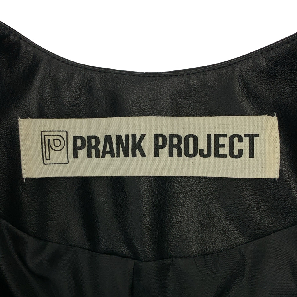 PRANK PROJECT / プランクプロジェクト | エコレザー チュニック Vネック ワンピース | F | レディース