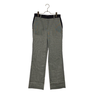 GOLDEN GOOSE / ゴールデングース | カットオフ 千鳥格子 ストレートパンツ | 40 | レディース