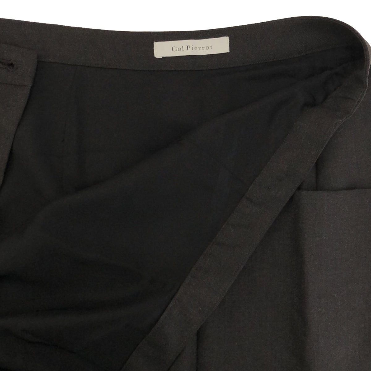 [品相良好] MUSE de Deuxieme Classe | 2023秋冬 | Col Pierrot 羊毛裹身裙 | 38 |深棕色 |女性的