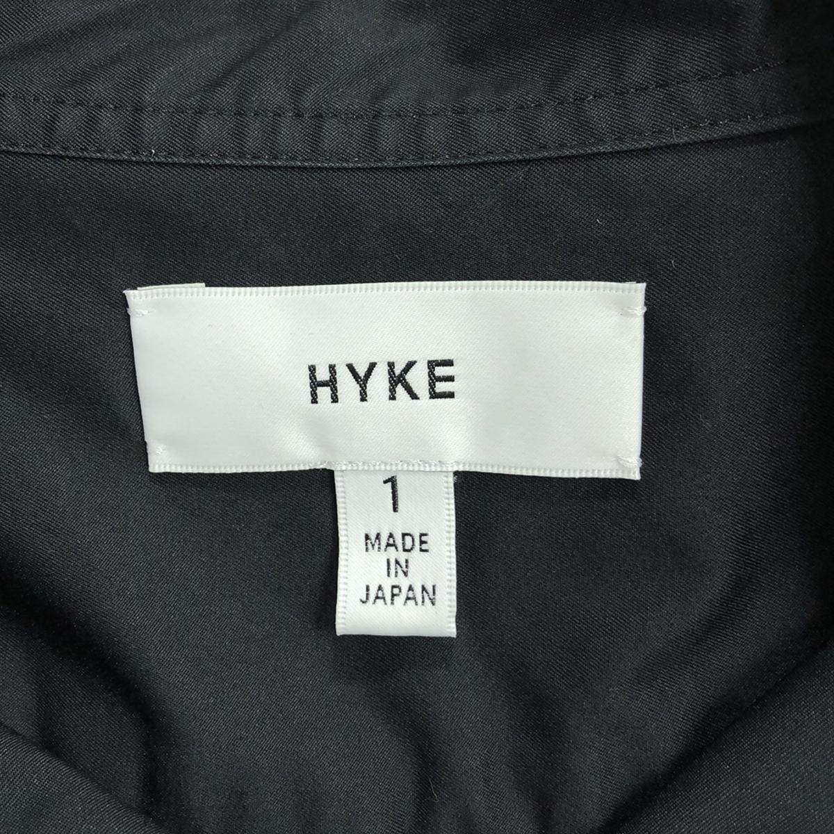 HYKE | 2021SS | FISHERMAN SHIRT Fisherman band collar pullover short sleeve shirt | 1 | Black | Women's