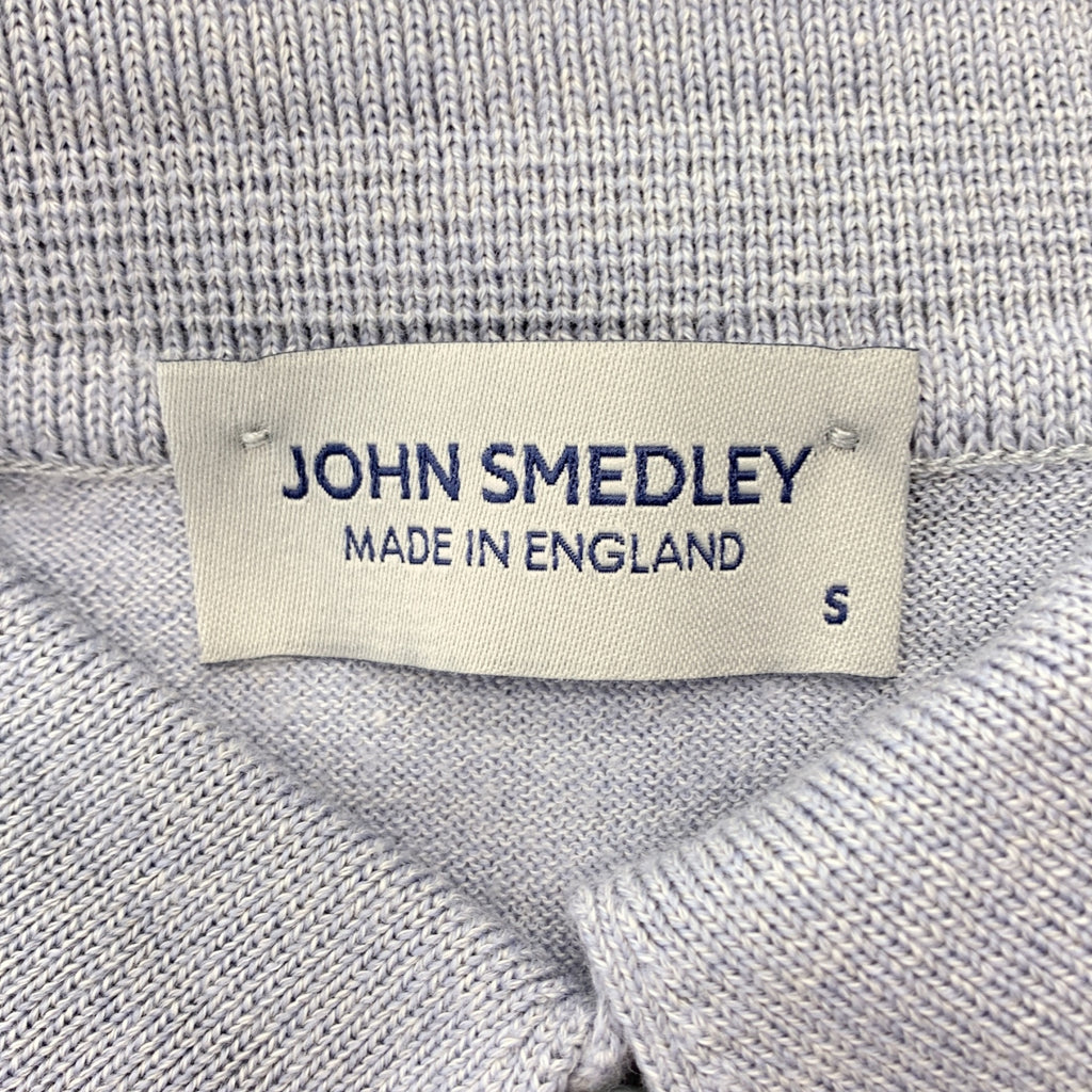 JOHN SMEDLEY | 羊毛棉混紡短袖針織 Polo 衫 | S 碼 | 男士