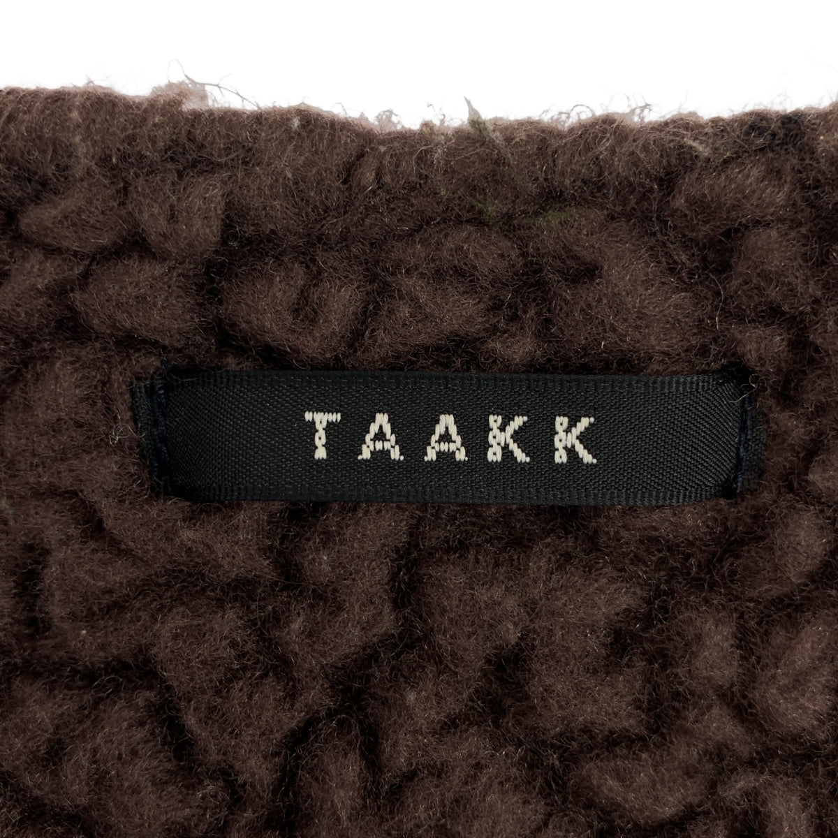 TAAKK / ターク | グラデーション ボア ノーカラーデニムジャケット | 2 | メンズ