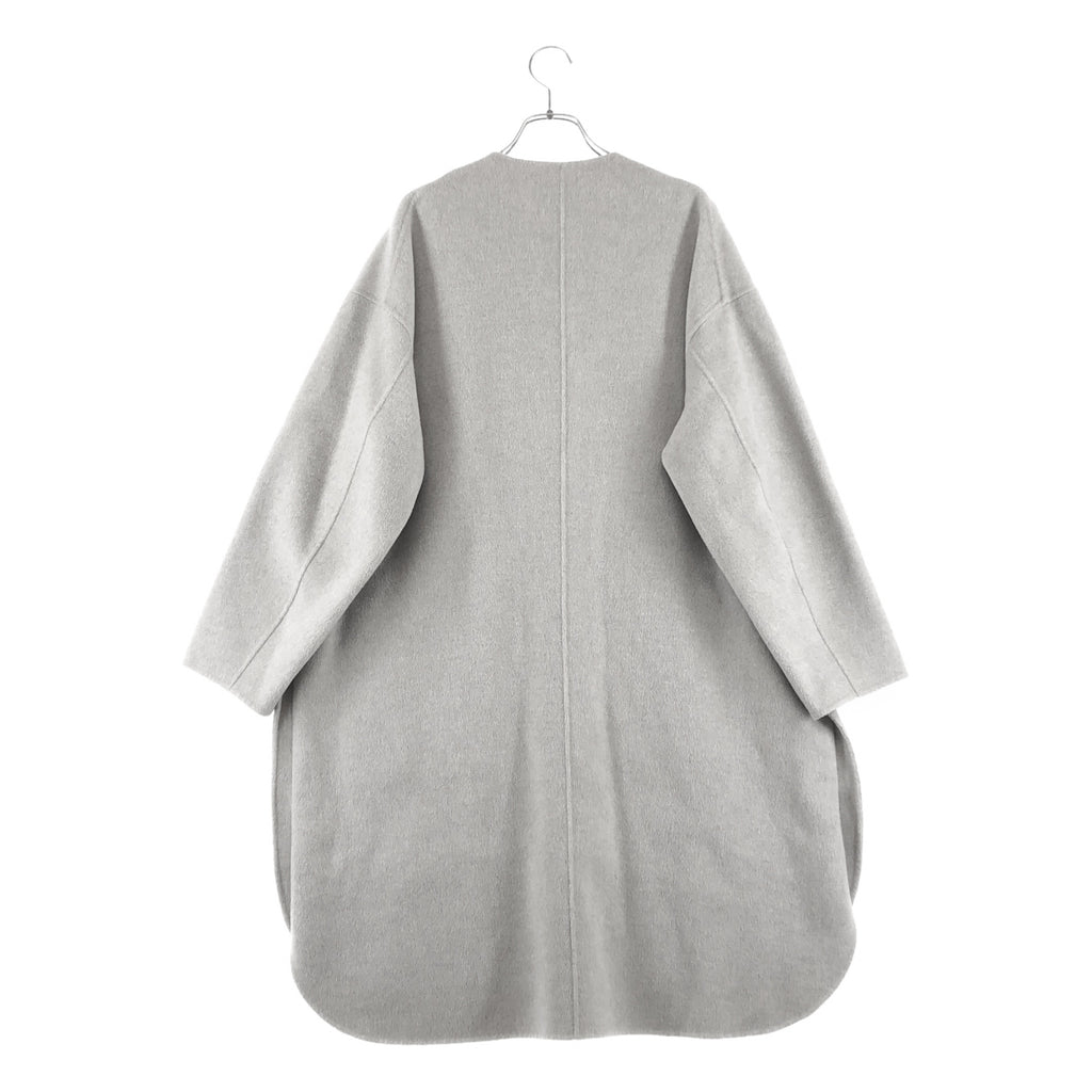 VERMEIL par iena / ヴェルメイユパーイエナ | 2023AW | super160s リバークルーネックコート | 38 | レディース