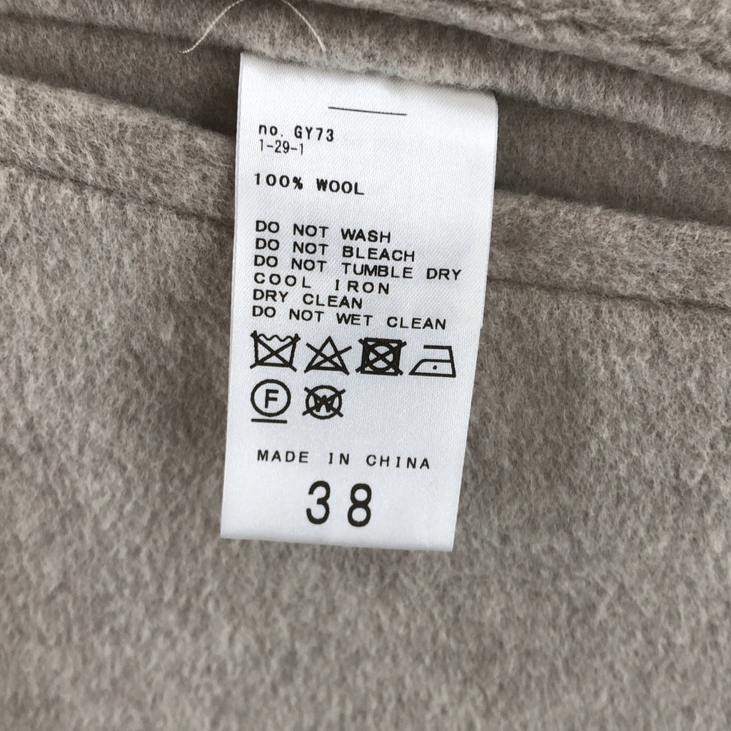 VERMEIL par iena / ヴェルメイユパーイエナ | 2023AW | super160s リバークルーネックコート | 38 | レディース