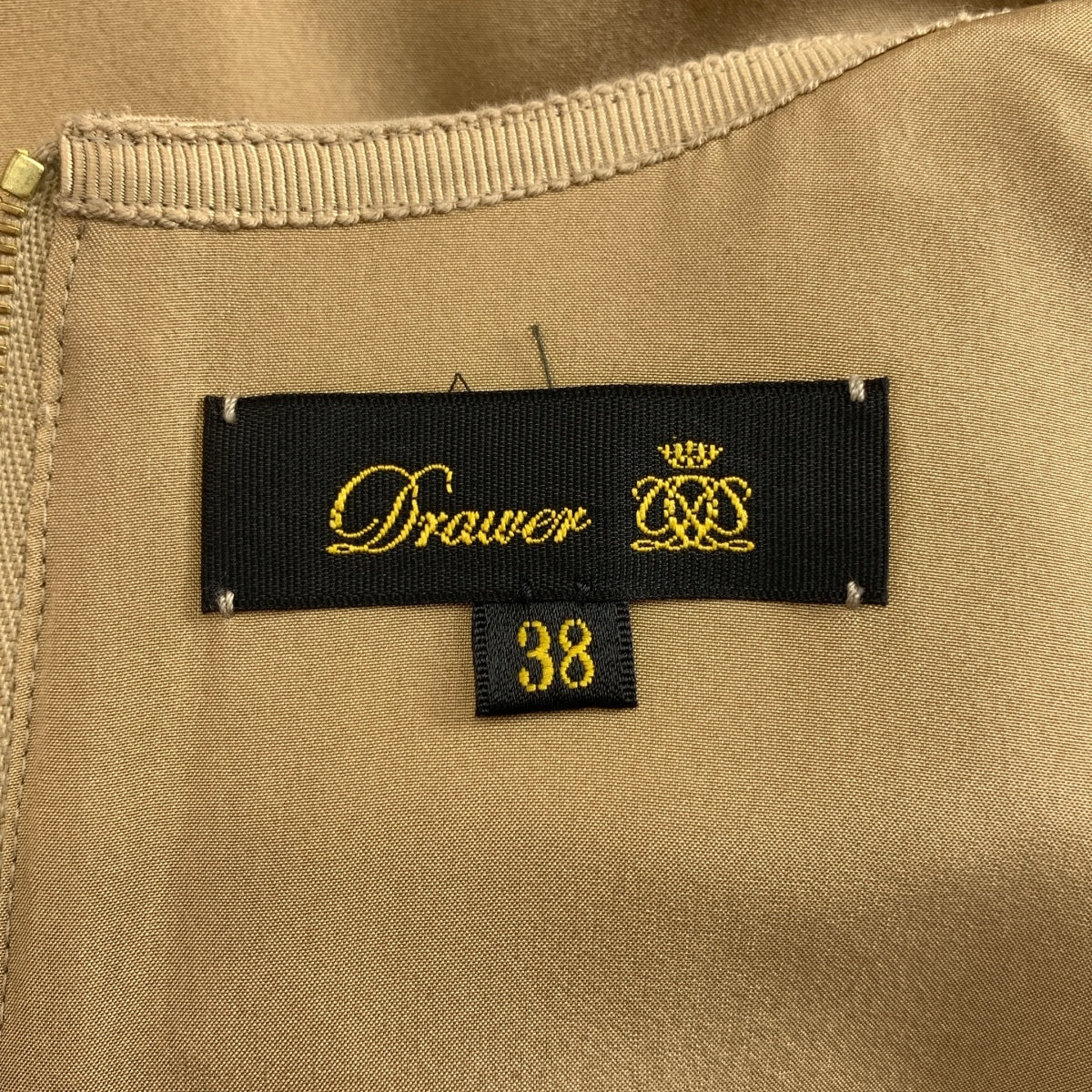 Drawer / ドゥロワー | コットン ギャバジン パフスリーブ ロング ワンピース | 38 | レディース