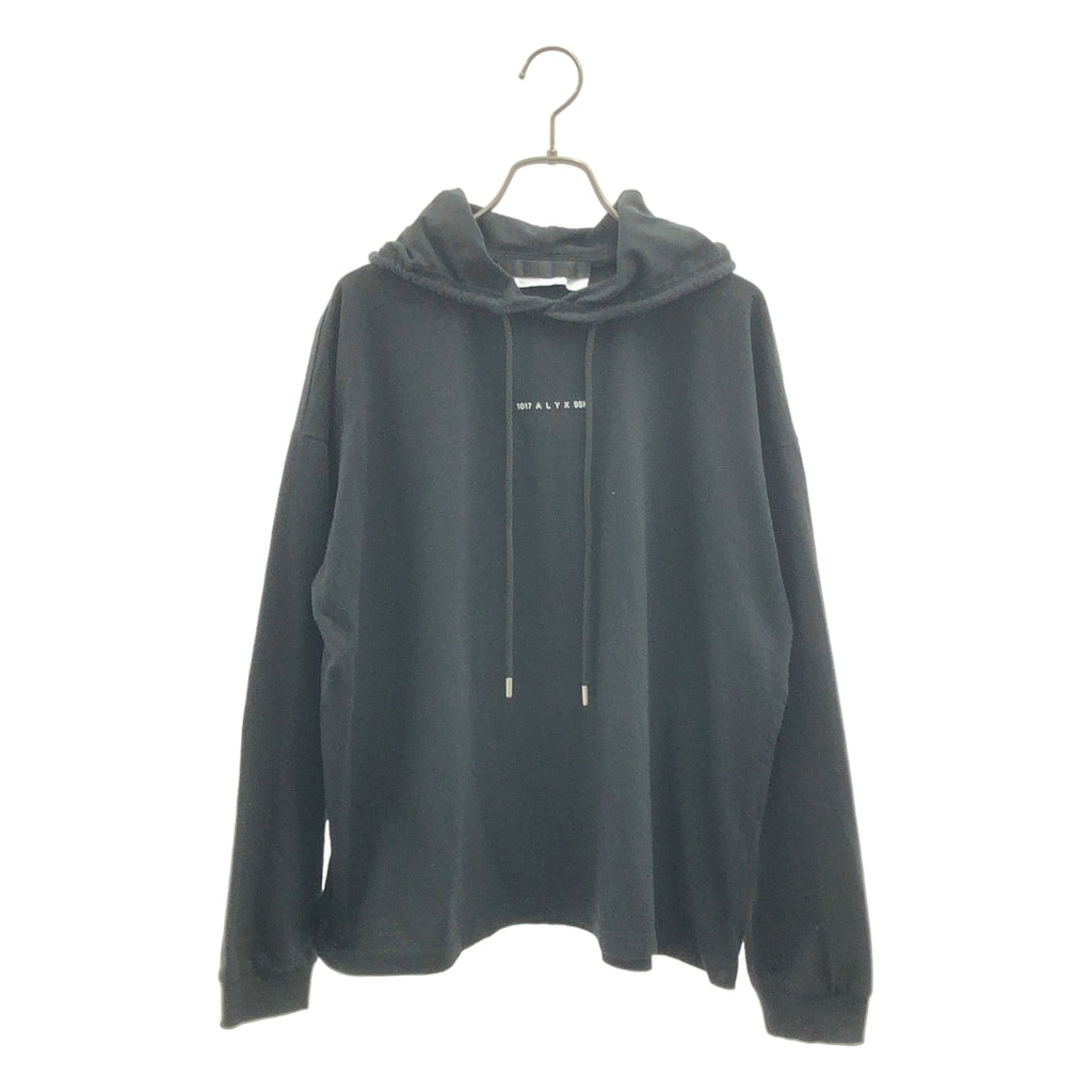 1017 ALYX 9SM / 알릭스 | 로고 후디드 컷앤쏘 풀오버 | S | 블랙 | 남성