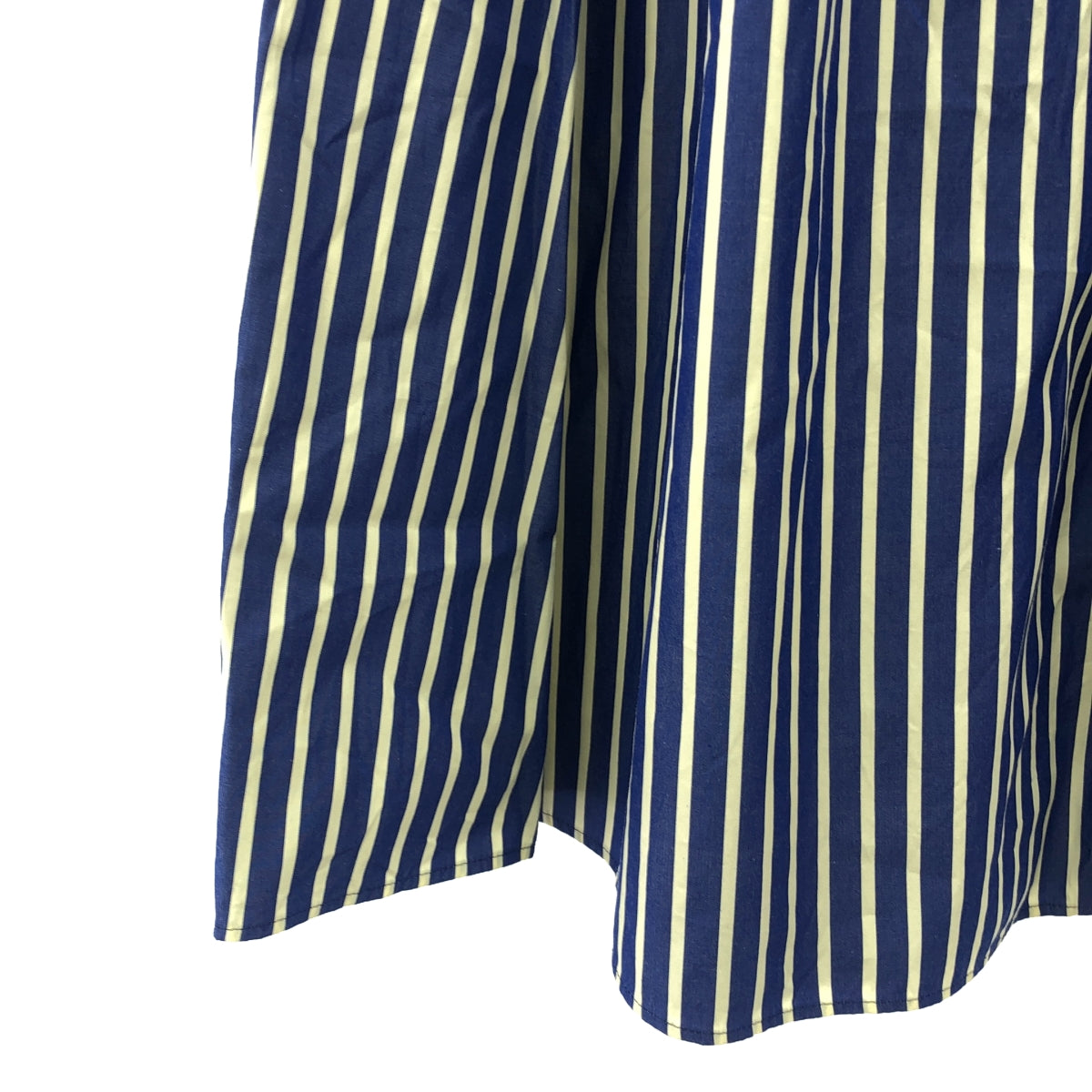 UNITED ARROWS | Striped Gathered Flare Skirt | Size 36 | Women's