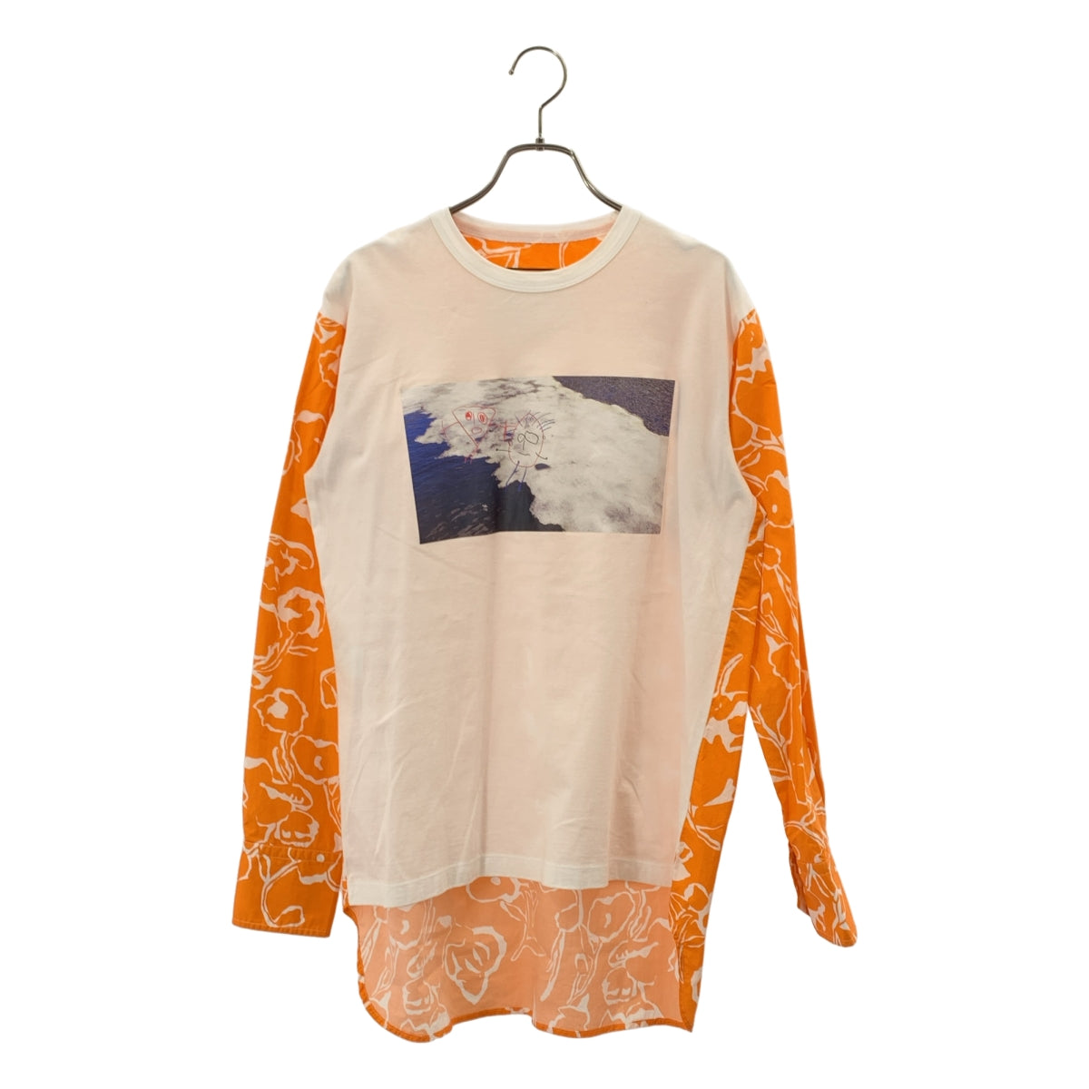 Plan C / プランシー | シャツドッキング プリント カットソー | 38 | レディース