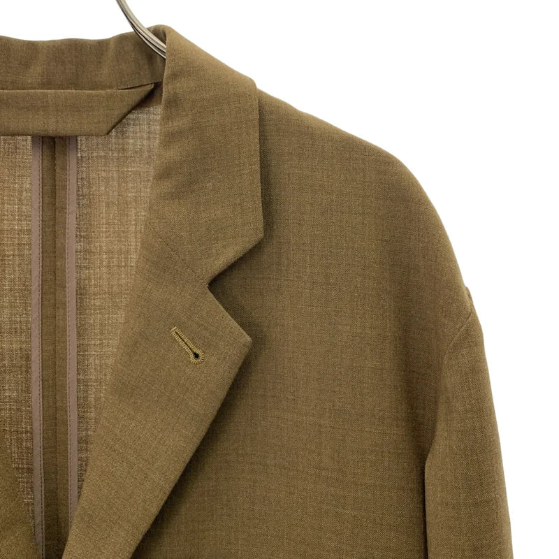 【美品】  MARKAWARE / マーカウェア | SUCK COAT ORGANIC WOOL TROPICAL / シングルブレスト ジャケット | 3 | khaki | メンズ