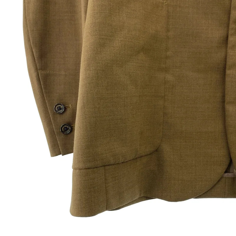 【美品】  MARKAWARE / マーカウェア | SUCK COAT ORGANIC WOOL TROPICAL / シングルブレスト ジャケット | 3 | khaki | メンズ
