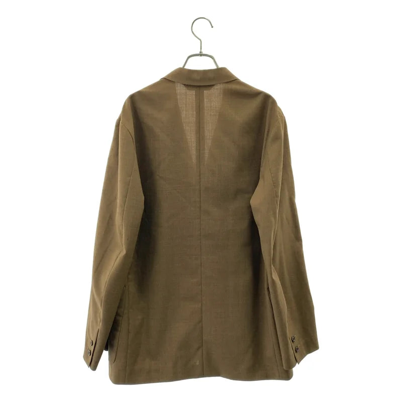 【美品】  MARKAWARE / マーカウェア | SUCK COAT ORGANIC WOOL TROPICAL / シングルブレスト ジャケット | 3 | khaki | メンズ