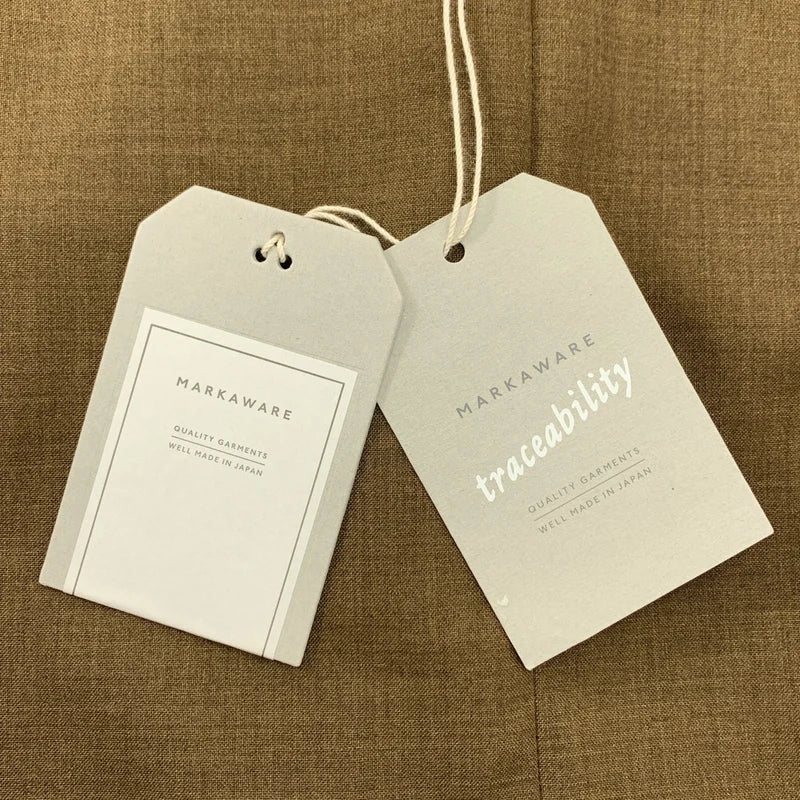 【美品】  MARKAWARE / マーカウェア | SUCK COAT ORGANIC WOOL TROPICAL / シングルブレスト ジャケット | 3 | khaki | メンズ