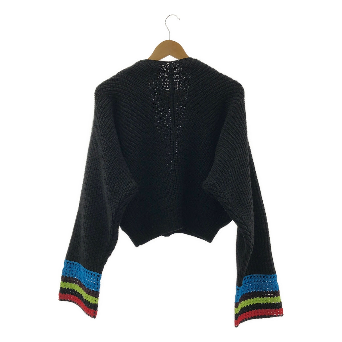 PONTI / 폰티 | 울 메탈 버튼 크로셰 니트 카디건 | F | 여성