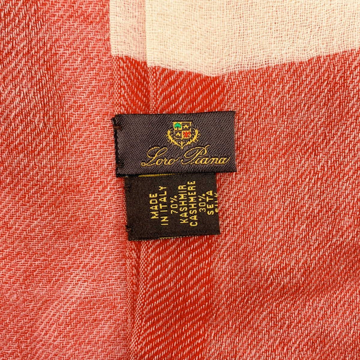 Loro Piana | 羊絨與絲綢三色流蘇大披肩/圍巾 / 男女通用 |