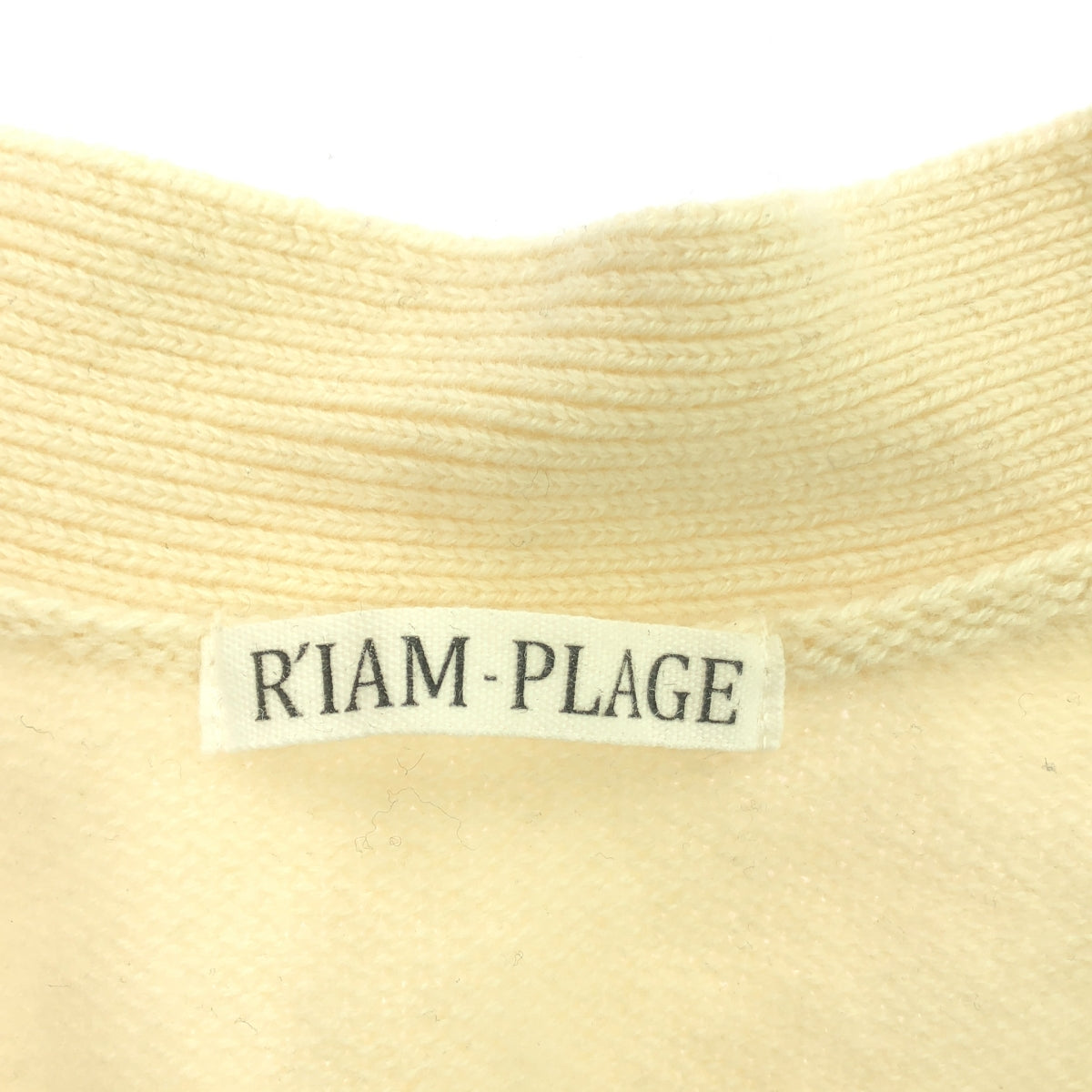 Plage / Plage | 2022AW | R'IAM Washable Wool Cardigan | Ivory | Women's