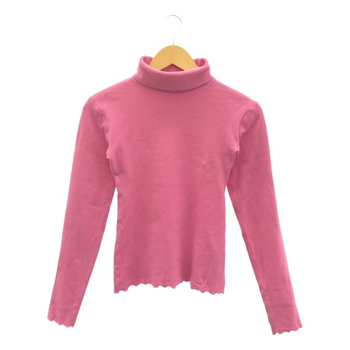 假期 | 2022秋冬 |超級羅紋高領上衣 |均碼 |粉紅色 |女性的