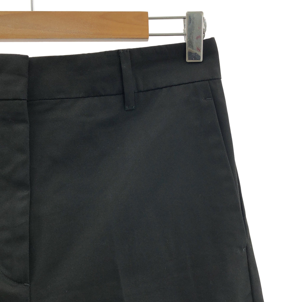 【미품】 PRADA / 프라다 | 코튼 와이드 슬랙스 팬츠 | 36 | 블랙 | 여성