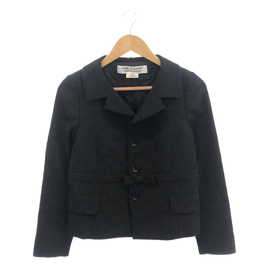 COMME des GARCONS COMME des GARCONS / Comme des | 2008AW | Front ribbon jacquard jacket | SS | Black | Women's