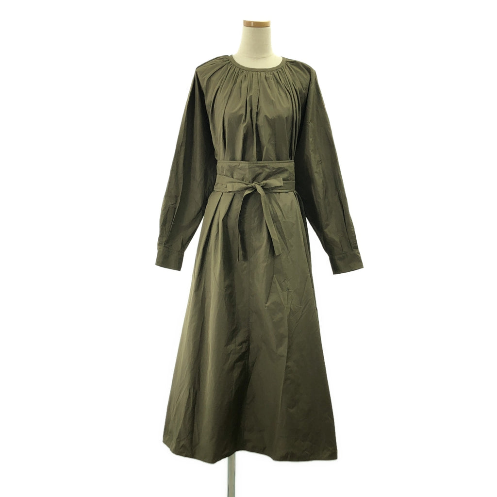 Max Mara | 絲質混紡褶皺皮帶洋裝 | 40碼 | 女裝