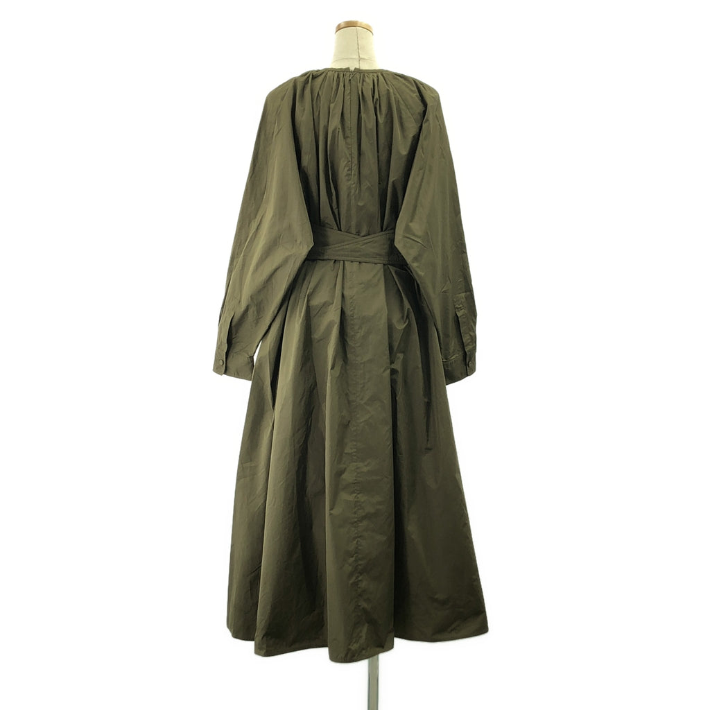 Max Mara | 絲質混紡褶皺皮帶洋裝 | 40碼 | 女裝