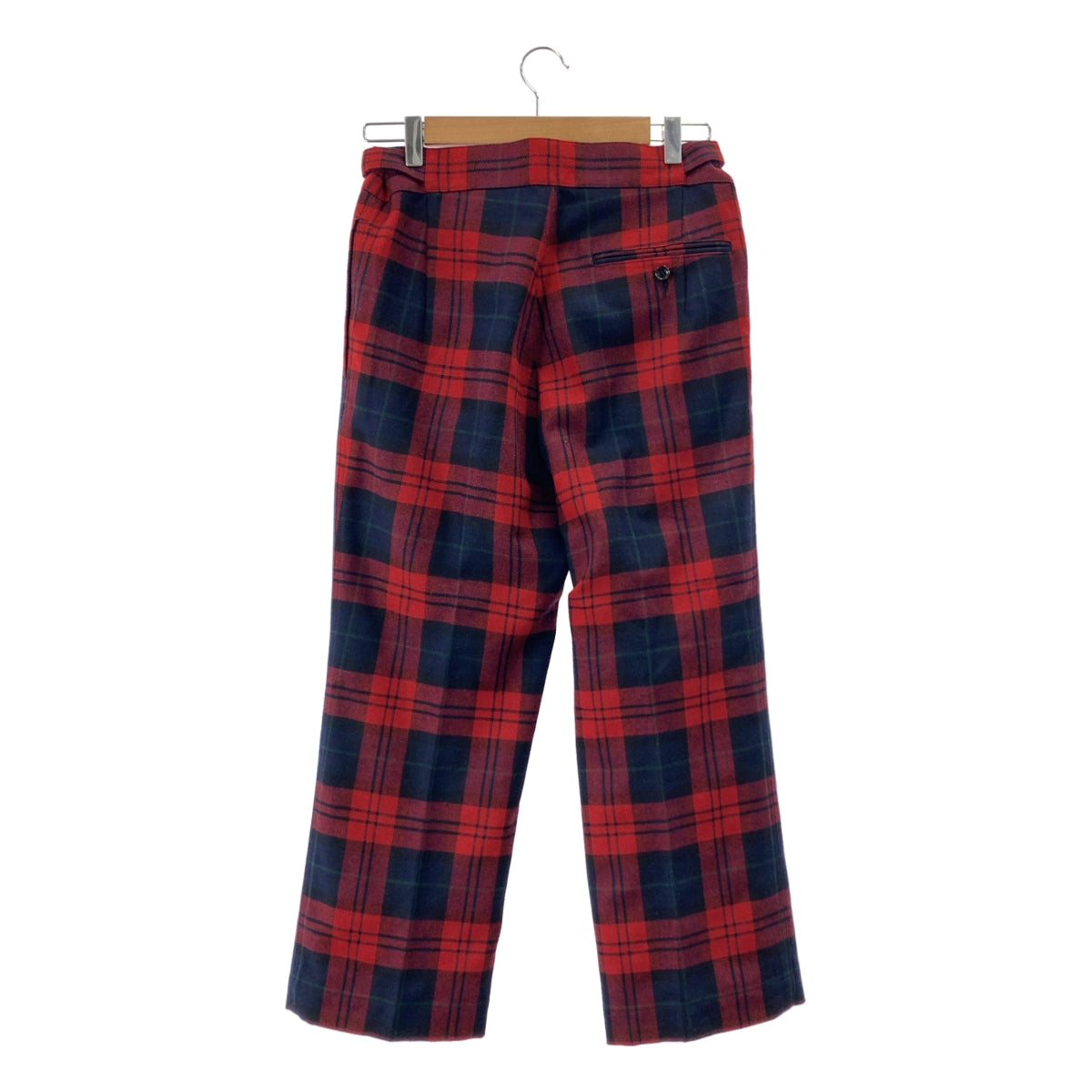 tricot COMME des GARÇONS | 2020 秋冬 | 側邊可調式聚酯羊毛格紋長褲 | 小尺寸 | 女款