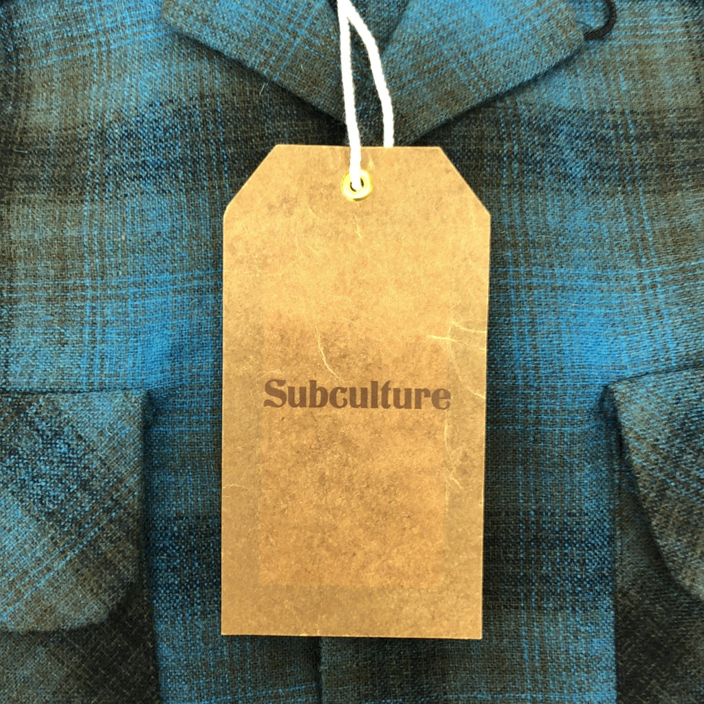 SC SubCulture | 羊毛格紋襯衫 | 漸層色格紋襯衫 | 3 碼 | 男款