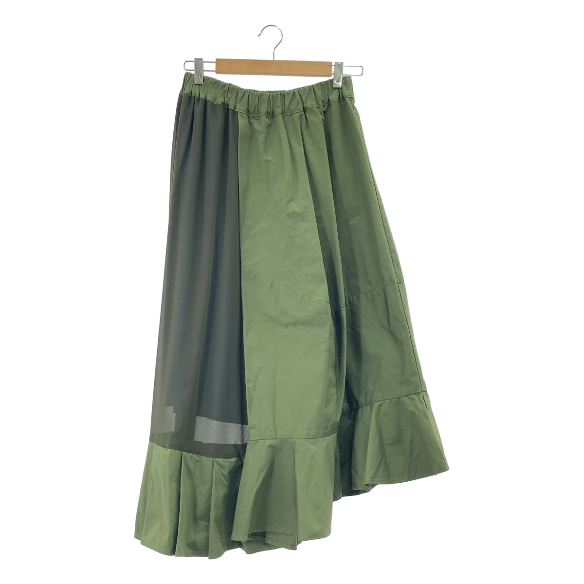 gomme / 고무 | 다른 소재 전환 티아드 이지 스커트 | M |