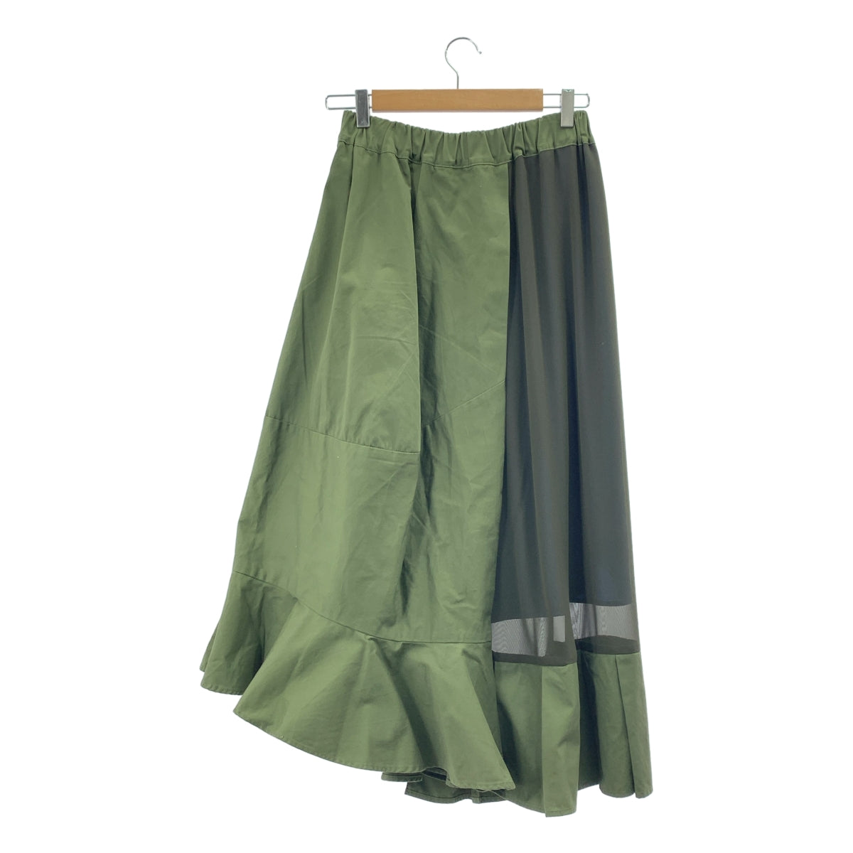 gomme / 고무 | 다른 소재 전환 티아드 이지 스커트 | M |