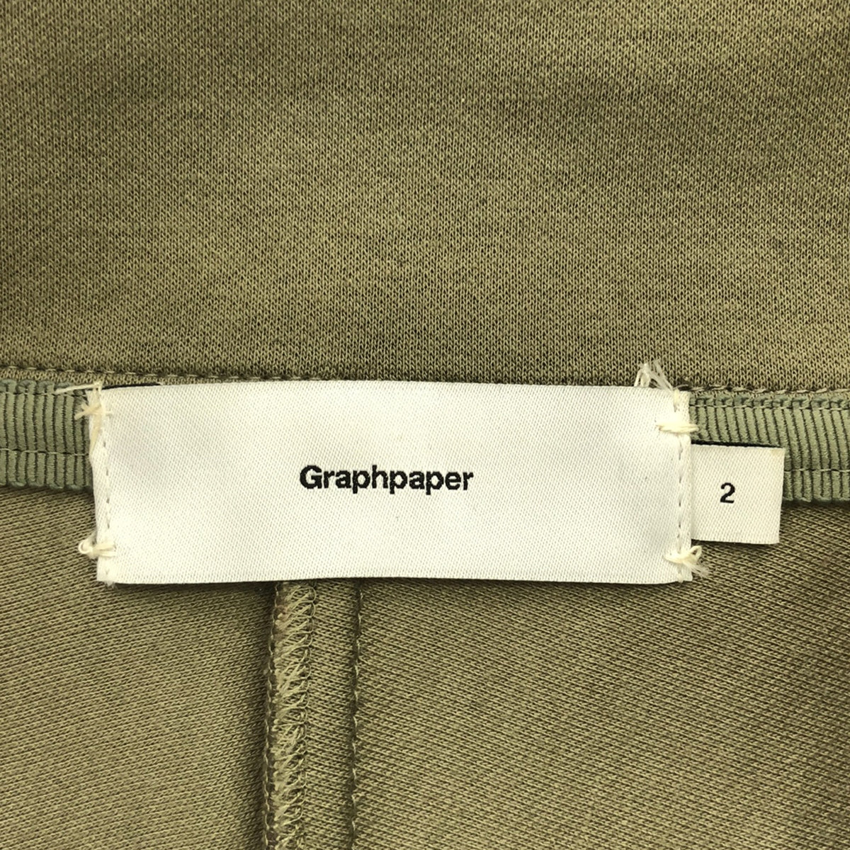 Graphpaper / グラフペーパー | Military Jersey Half Zip Pullover / ミリタリー ハーフジップ プルオーバー | 2 | グリーン | メンズ
