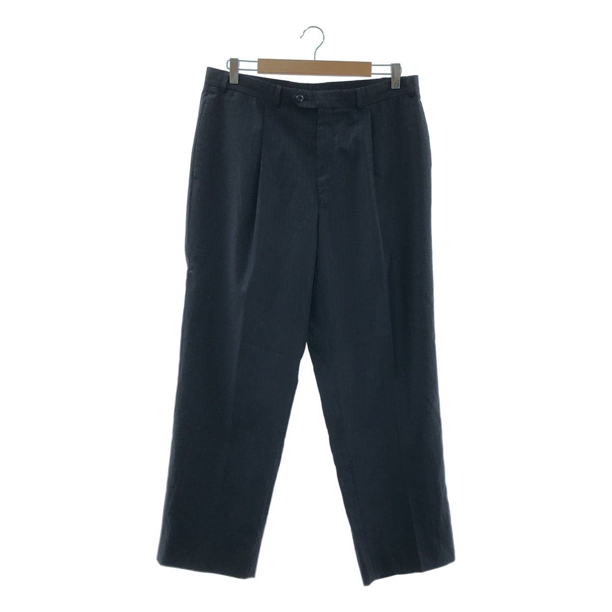 CALVIN KLEIN / カルバンクライン | CK / ストライプ 2タック ワイド スラックス パンツ |