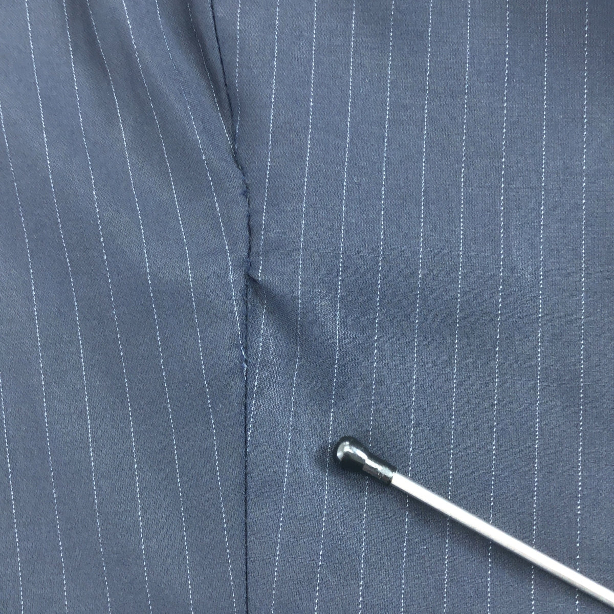 CALVIN KLEIN / カルバンクライン | CK / ストライプ 2タック ワイド スラックス パンツ |