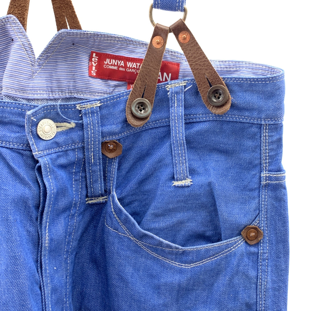 JUNYAWATANABE COMMEdesGARCONS MAN / 준야와타나베만 | 2021SS | × Levis / 더블 네임 멜빵 바지 | XS | 남성