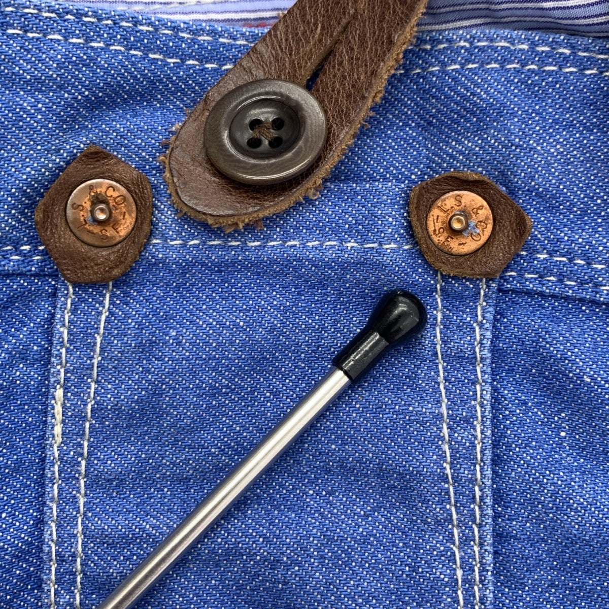 JUNYAWATANABE COMMEdesGARCONS MAN / 준야와타나베만 | 2021SS | × Levis / 더블 네임 멜빵 바지 | XS | 남성