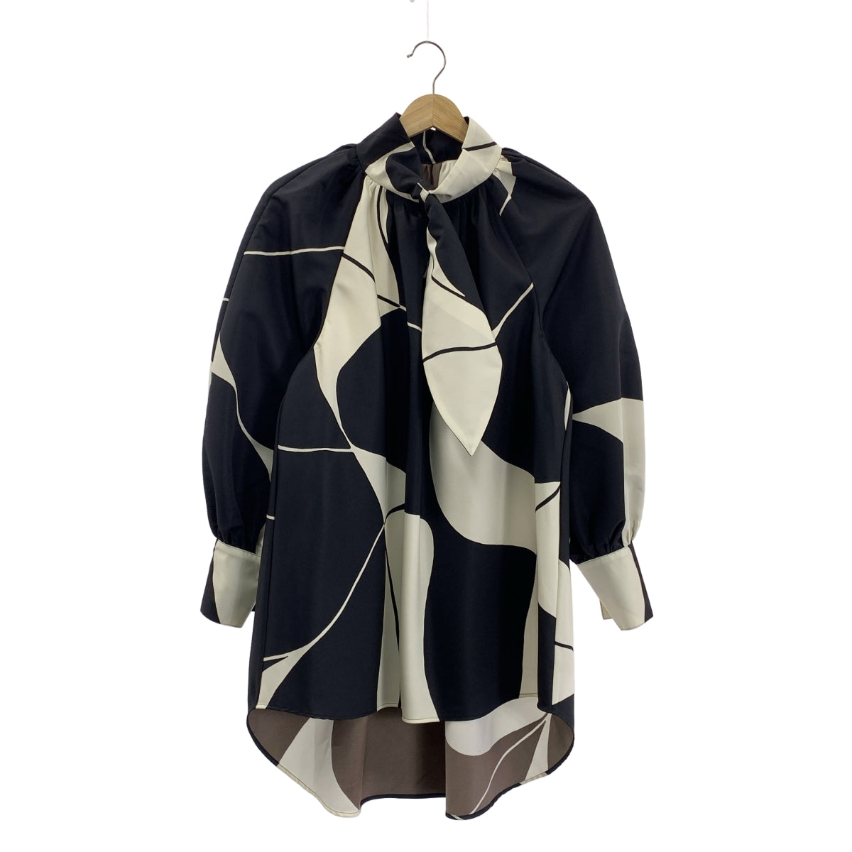 M fil / 엠필 | 프린트 스모크 블라우스 풀오버 셔츠 | 38 | 여성