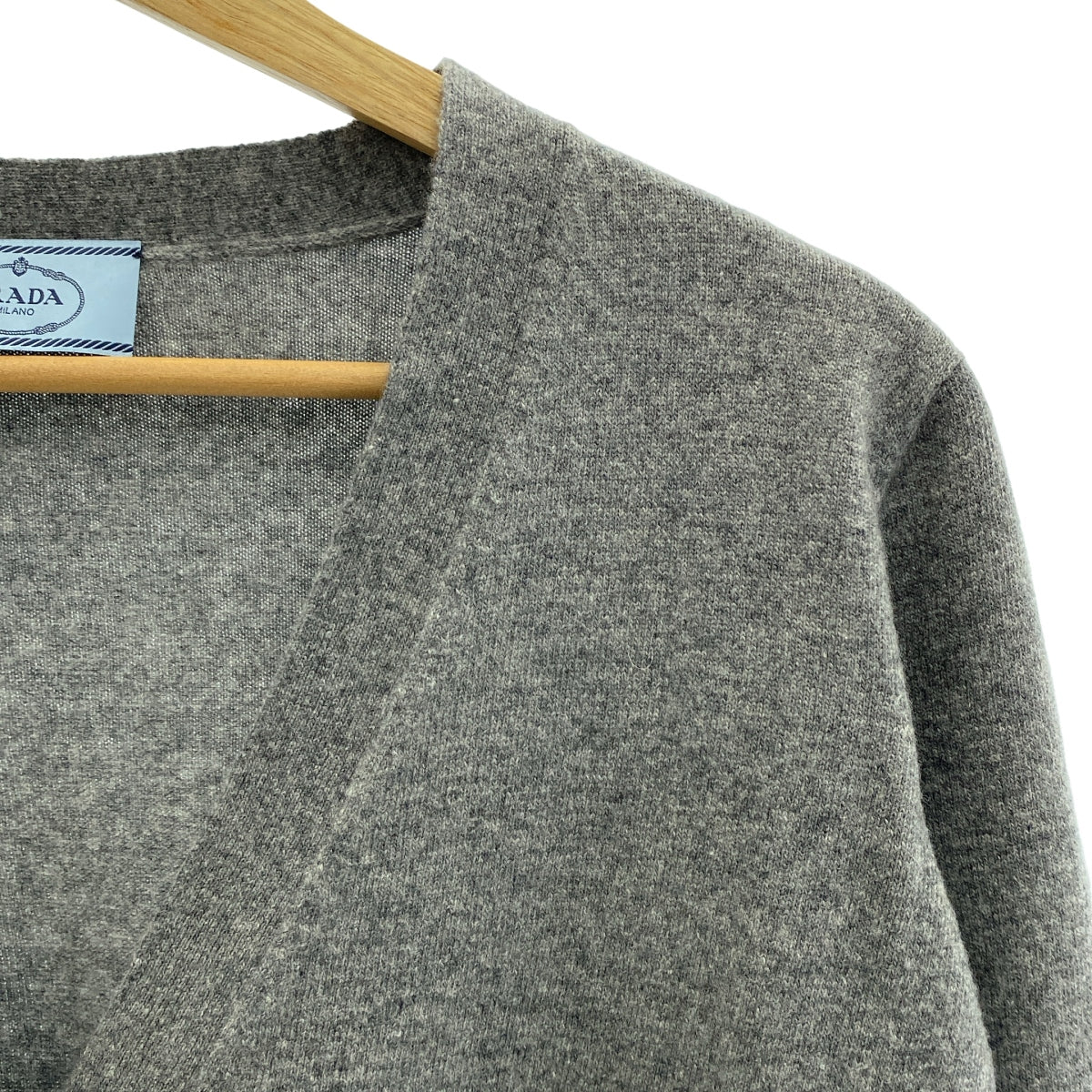 PRADA / プラダ | ウール カシミヤ Vネック ニット カーディガン | 38 | レディース