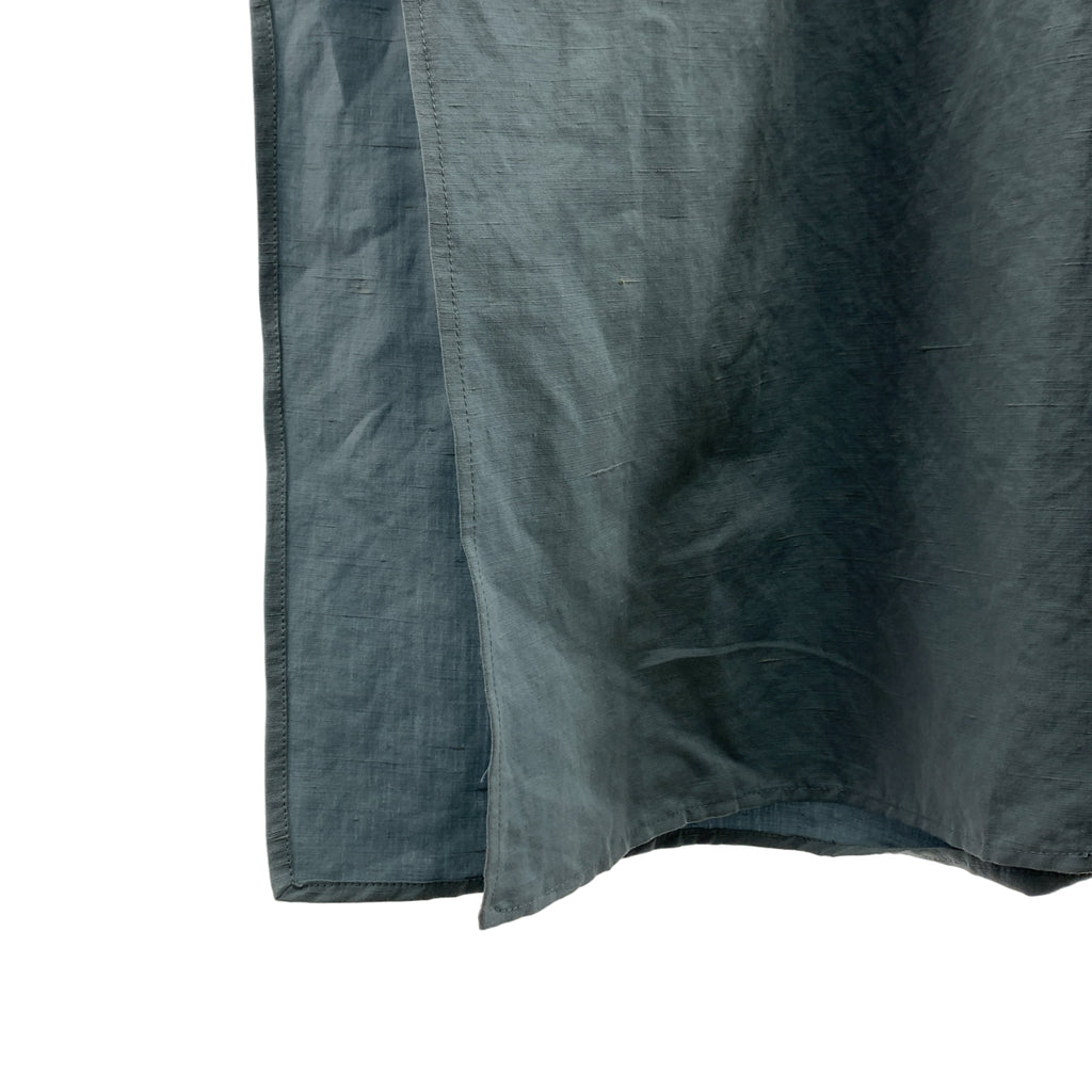 JIL SANDER+ / ジルサンダープラス | トルソー撮影お願いします | コットン リネン バンドカラー ロングシャツ | 48 | メンズ