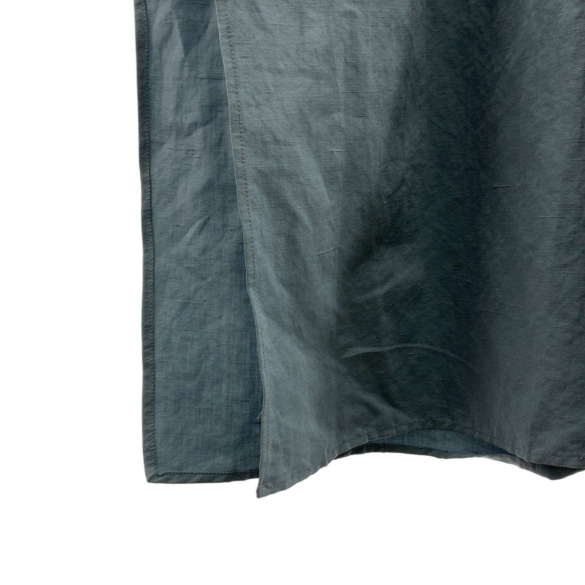 JIL SANDER+ / ジルサンダープラス | トルソー撮影お願いします | コットン リネン バンドカラー ロングシャツ | 48 | メンズ