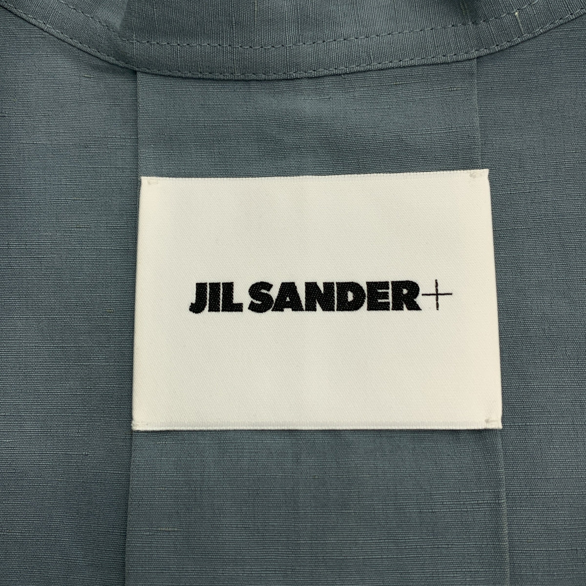 JIL SANDER+ / ジルサンダープラス | トルソー撮影お願いします | コットン リネン バンドカラー ロングシャツ | 48 | メンズ