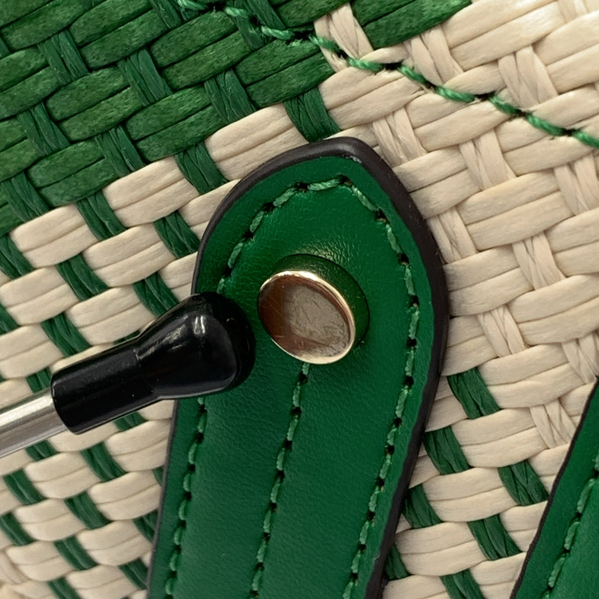 KATE SPADE / 케이트 스페이드 | 그린빈 엘라 깅엄 토트백 |