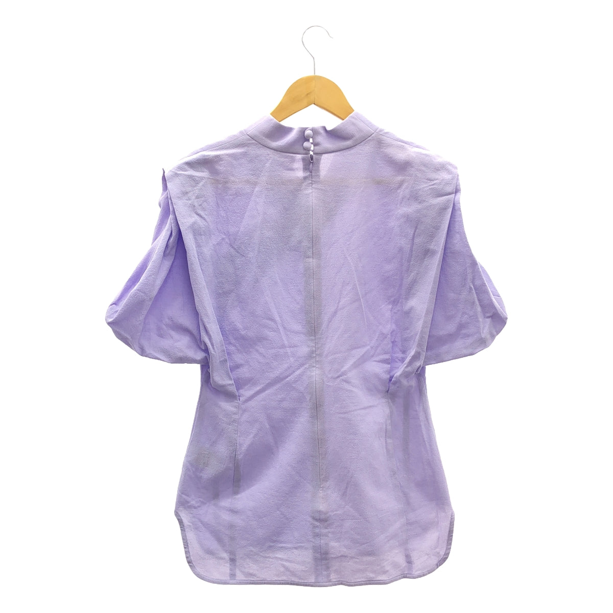 Mame Kurogouchi / マメクロゴウチ | 2022SS | Crepe Buttoned V-Neck Top クレープボタンブラウス | 2 | レディース