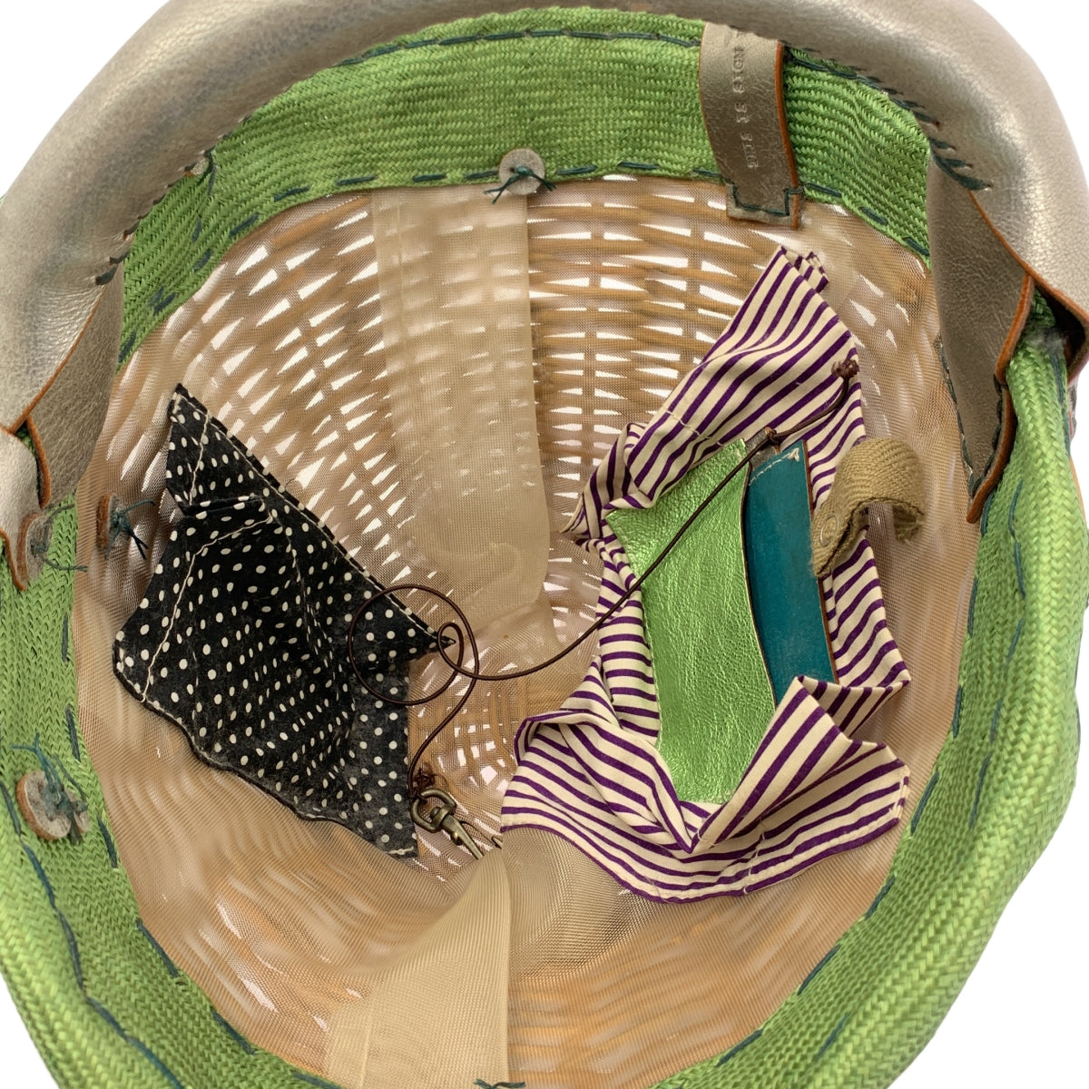 ebagos / ebagos | yes! holiday 彩色系列 Gordo 和紅色藤條籃包 | 米色/綠色/藍色 | 女款