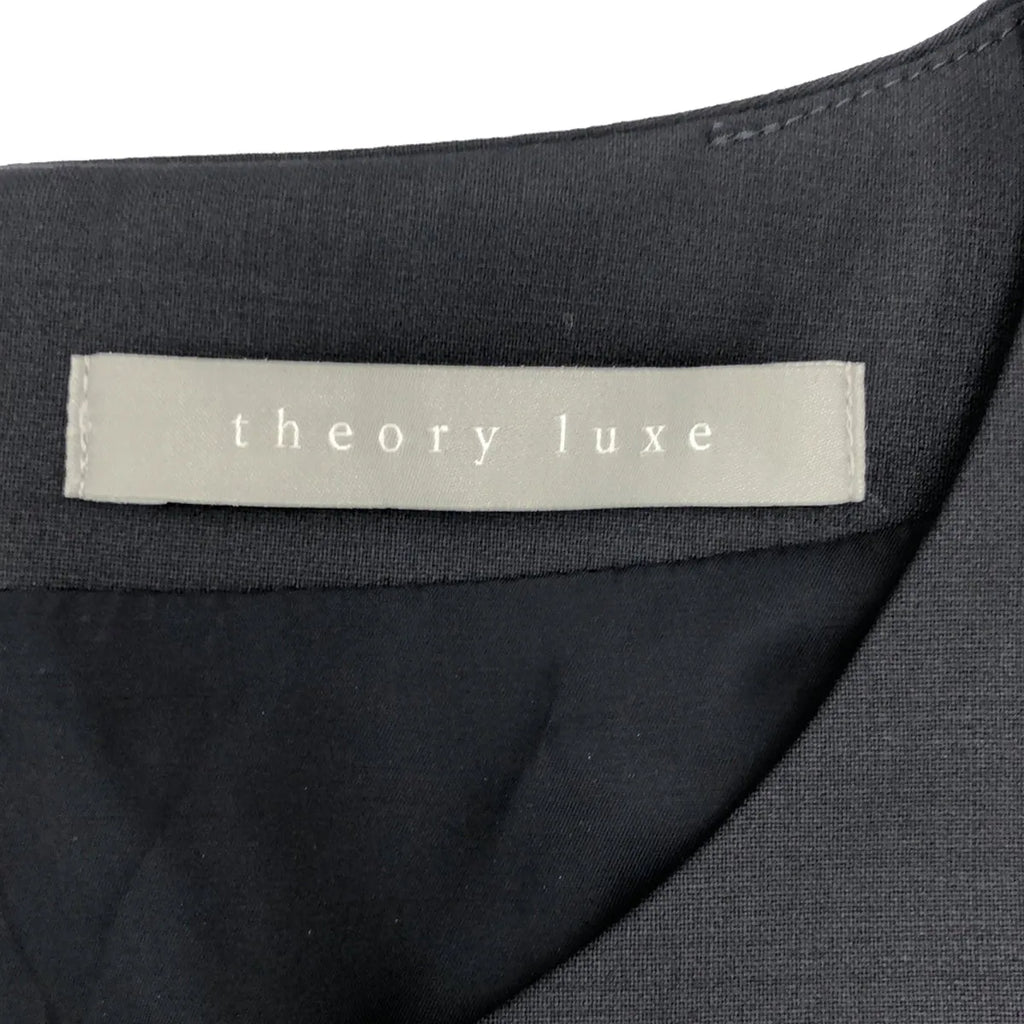 theory luxe / セオリーリュクス | セットアップ EXECUTIVE ウールストレッチ ノーカラージャケット / ワンピース | 38 | ネイビー | レディース