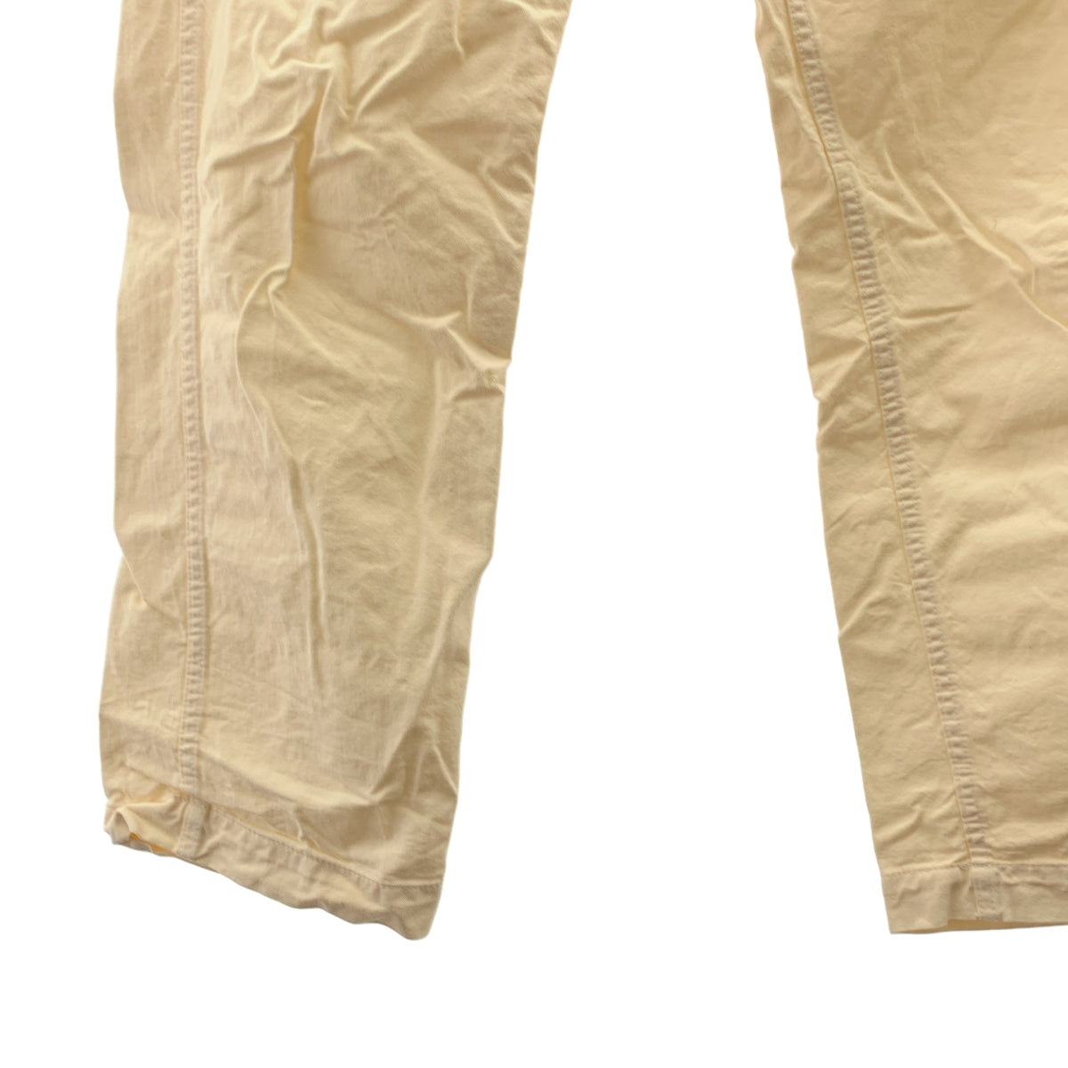 COMME des GARCONS HOMME / コムデギャルソンオム | 2014SS | 製品洗い加工 コットン ストレートパンツ | XS | アイボリー | メンズ