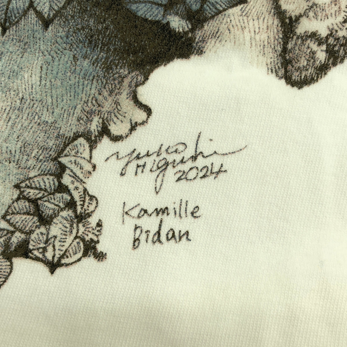 graniph / 그라니프 | 카미유 비단 drawn by 히구치유코 티셔츠 컷소우 | M |