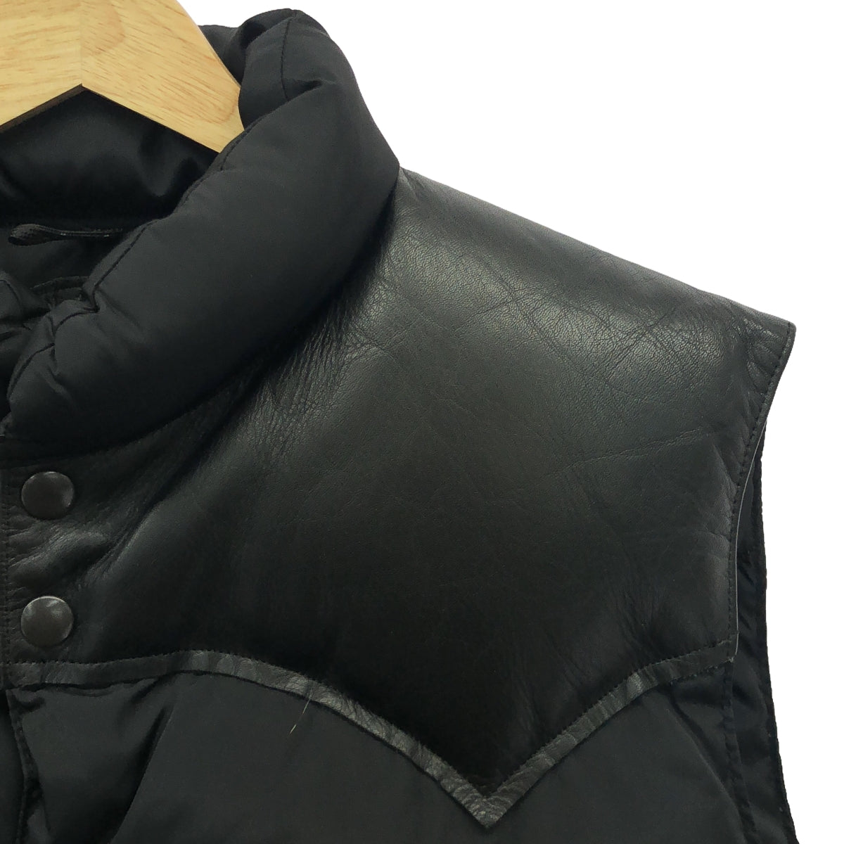 Rocky Mountain Featherbed | Leather Yoke Down Vest | 44 | Men's